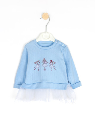 Лёгкий детский костюм Ballerinas для девочки с вышивкой