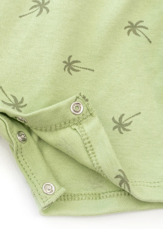 Kids Set Palm: T-Shirt and Romper