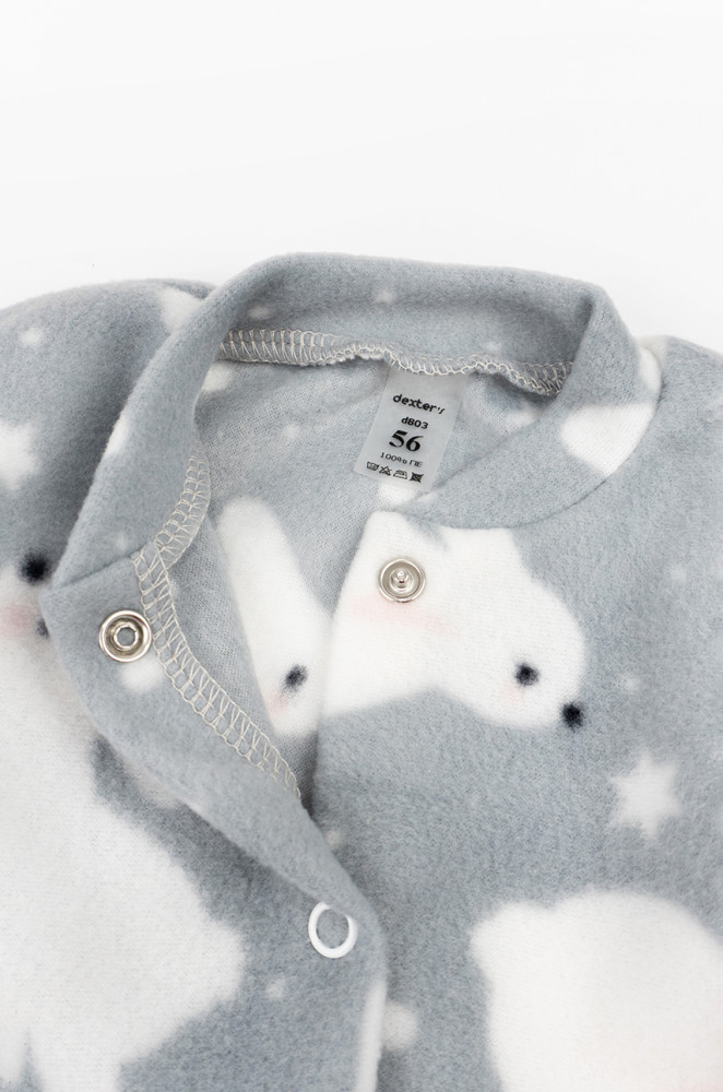 Fleece baby set: sweater with pants