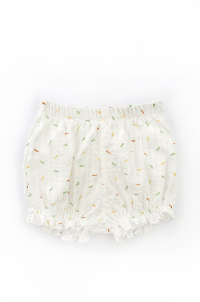 Baby girl summer set Confetti - bodysuit, bloomers, headband