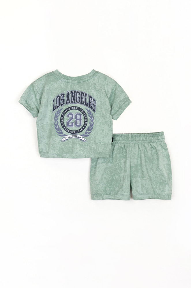 Летний костюм для девочки Los Angeles: футболка и шорты