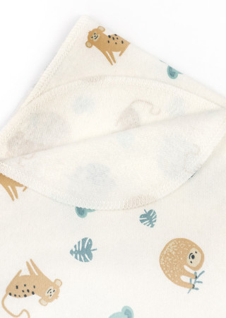 Lemur baby swaddle with soft fleece lining