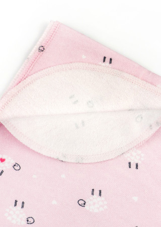 Baby girl swaddle from brushed cotton Cute sheep