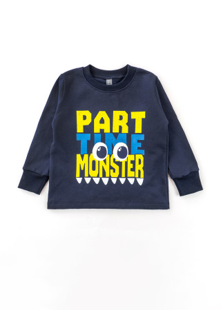 Warm Boys’ Pajama with Monsters Print