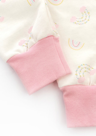 Cozy Rainbow Pajamas for Girls – Brushed Cotton