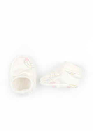 Трикотажные пинетки для новорождённых Rainbow с начёсом