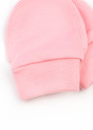 Однотонні царапки з інтерлоку для новонародженої дівчинки