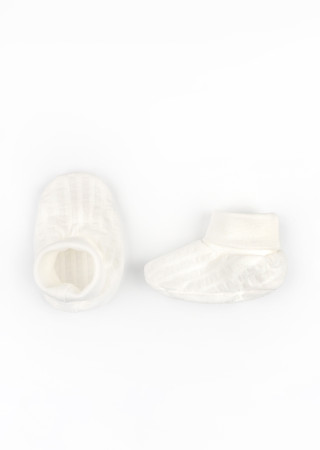 Бавовняні пінетки для новонароджених на манжеті інтерлок жатка