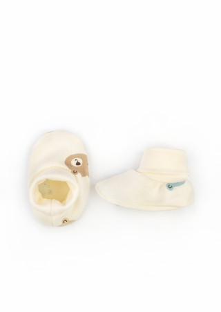 Пінетки для новонароджених Bears з інтерлоку на манжеті