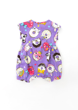 Літній пісочник для дівчинки Violet Donuts з пов'язкою