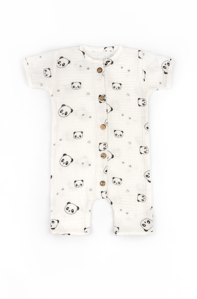 Дитячий пісочник на кокосових ґудзиках Panda муслін