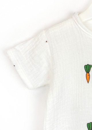 Мусліновий пісочник для немовлят Carrots на ґудзиках