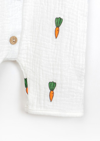 Мусліновий пісочник для немовлят Carrots на ґудзиках