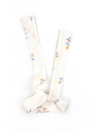 Muslin Romper for Baby Girl with Buttons and Matching Headband