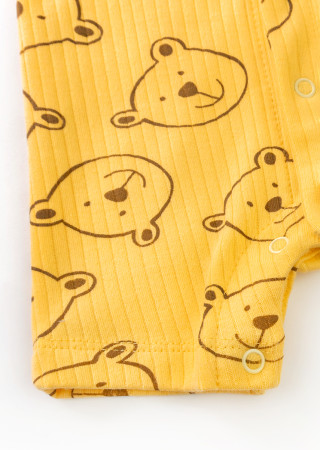 Baby Boys Romper with Collar Baby Bears Button-Up