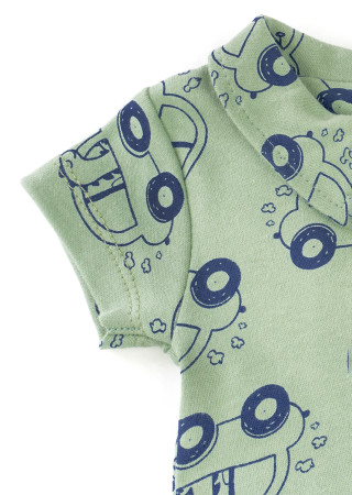 Rampers koszulka dla chłopca Toy Car lato