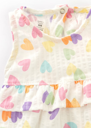 Пісочник без рукавів Hearts з пов'язкою для дівчинки