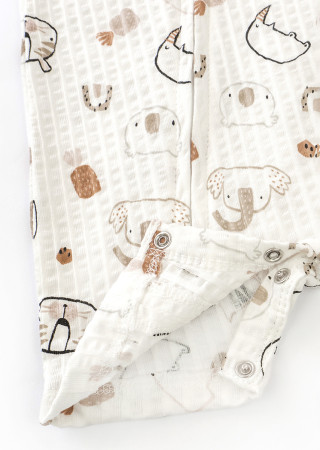 Ромпер для новонароджених Rhino на блискавці – літній одяг