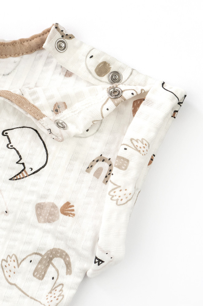 Летний хлопковый песочник для мальчика с карманами Rhino