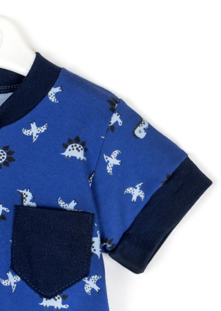 Mini Dino Dinosaur Romper for Baby Boy