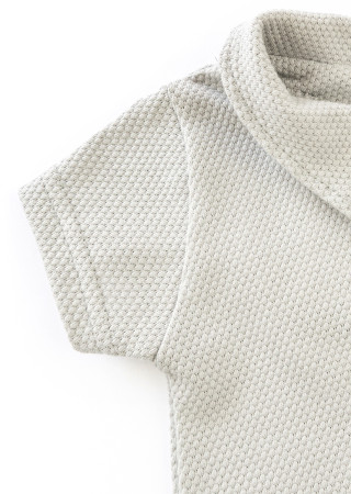 Літній пісочник для хлопчика з комірцем