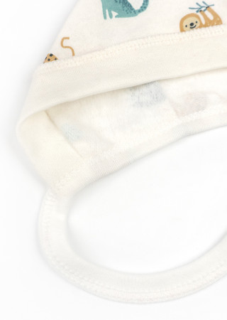 Дитяча шапочка на зав’язках з начосом Lemurs