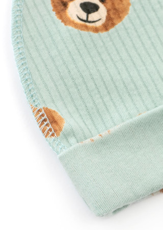 Шапочка з підворотом та швом назовні - Cute Bear