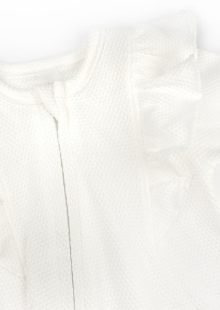 Baby Girl Jumpsuit with Decorative Wings and Headband