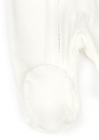 Baby Girl Jumpsuit with Decorative Wings and Headband