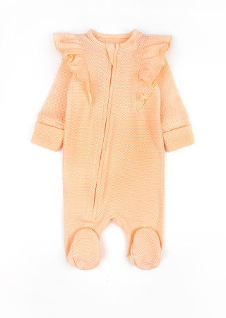 Комбинезон для новорождённой на выписку из роддома с повязкой