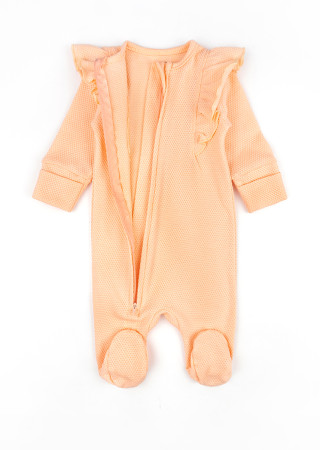 Комбинезон для новорождённой на выписку из роддома с повязкой