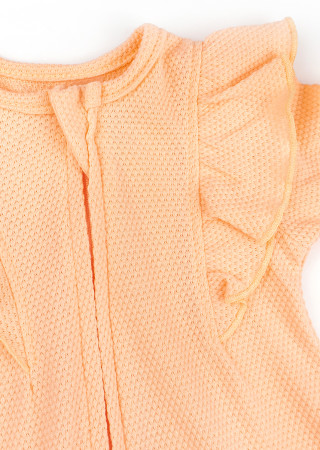 Комбинезон для новорождённой на выписку из роддома с повязкой