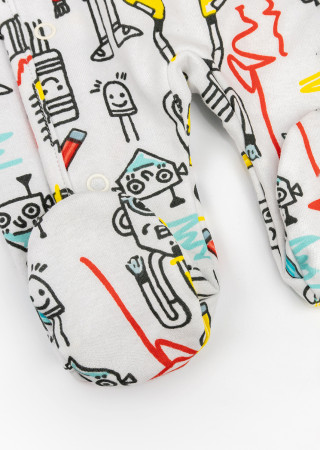 Чоловічок на байці з роботами для хлопчика