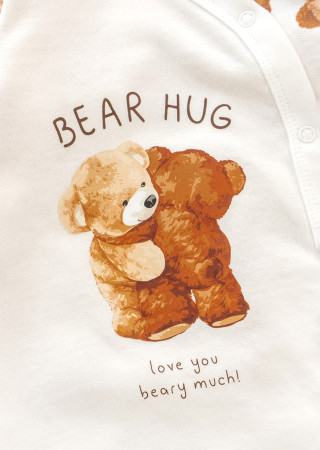 Тёплый человечек Cute Bears для младенцев на кнопках