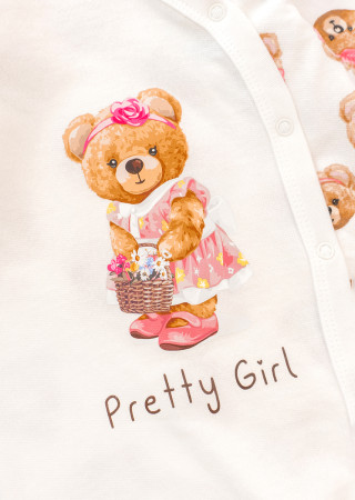 Тёплый детский комбинезон для девочки Girl Bears