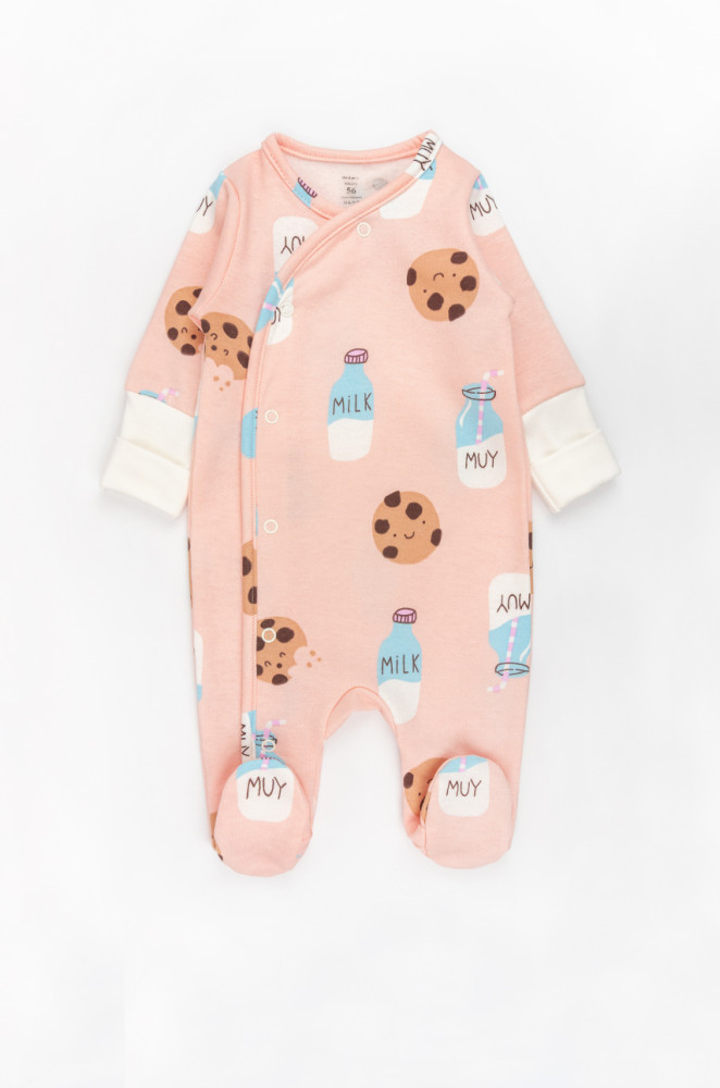 Newborn Cookies Fleece-Soft Onesie with Snap Buttons