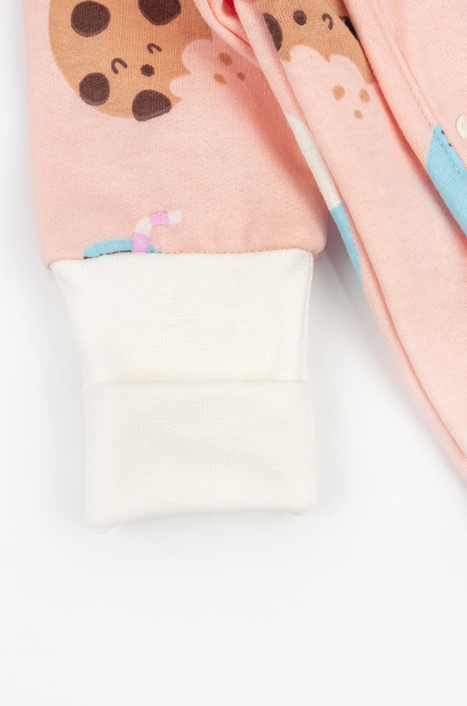 Newborn Cookies Fleece-Soft Onesie with Snap Buttons