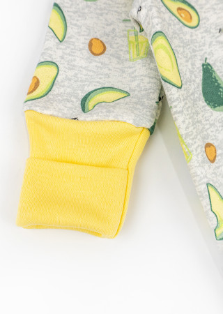 Детский слип на молнии с принтом Avocado