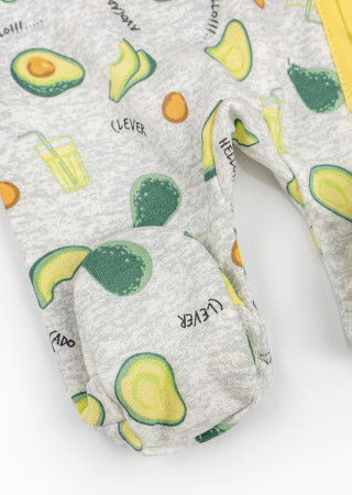 Детский слип на молнии с принтом Avocado
