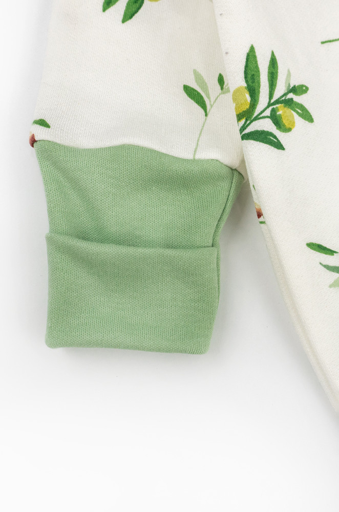 Дитячий комбінезон на блискавці з легким начосом Olive