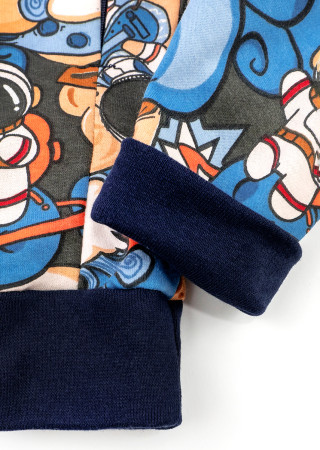 Тёплый человечек для мальчика с начёсом