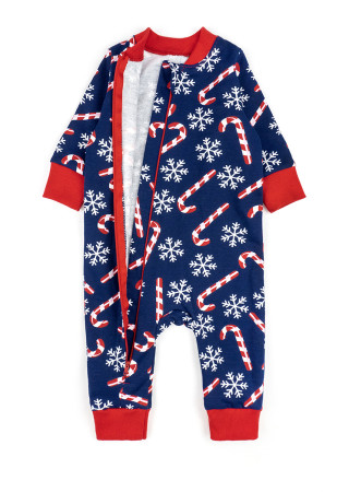 Дитячий чоловічок Candy Cane на блискавці з відкритими ніжками