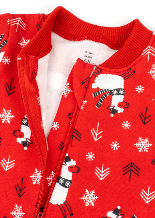 Детский комбинезон Christmas Llama с начесом