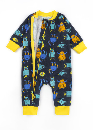 Детский человечек на молнии с открытыми ножками