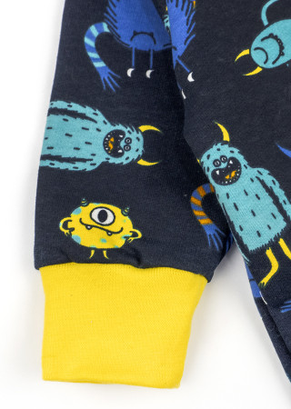 Детский человечек на молнии с открытыми ножками