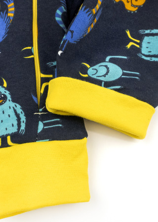 Детский человечек на молнии с открытыми ножками