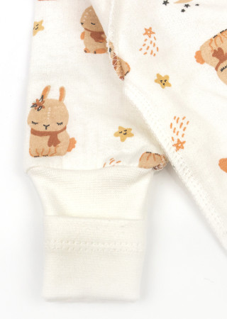 Человечек для новорождённых со швами наружу на кнопках Bunny