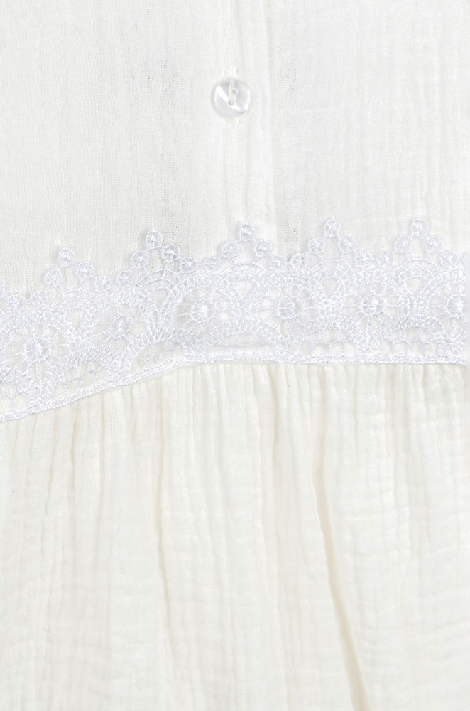 Muslin Lace Decorated Baby Girl Romper