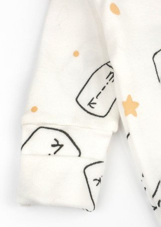 Хлопковый комбинезон для новорожденных Milk на кнопках