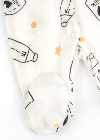 Хлопковый комбинезон для новорожденных Milk на кнопках